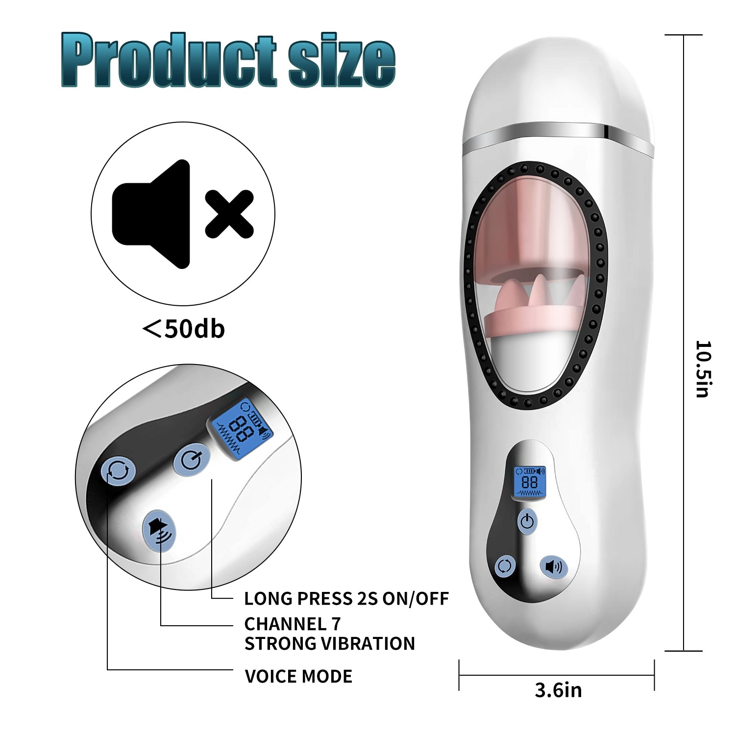 360° high-speed rotating super strong sucking male masturbator