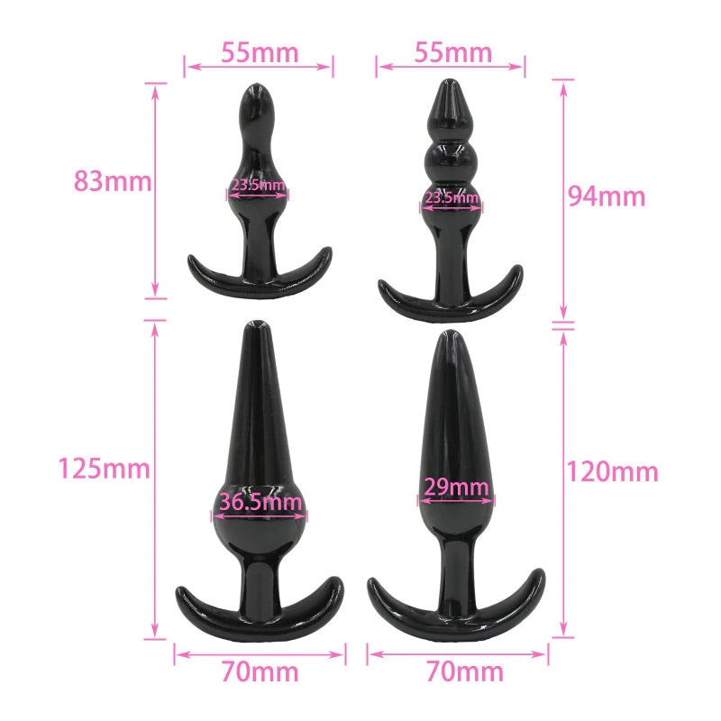 4PCS Anal Plug Set