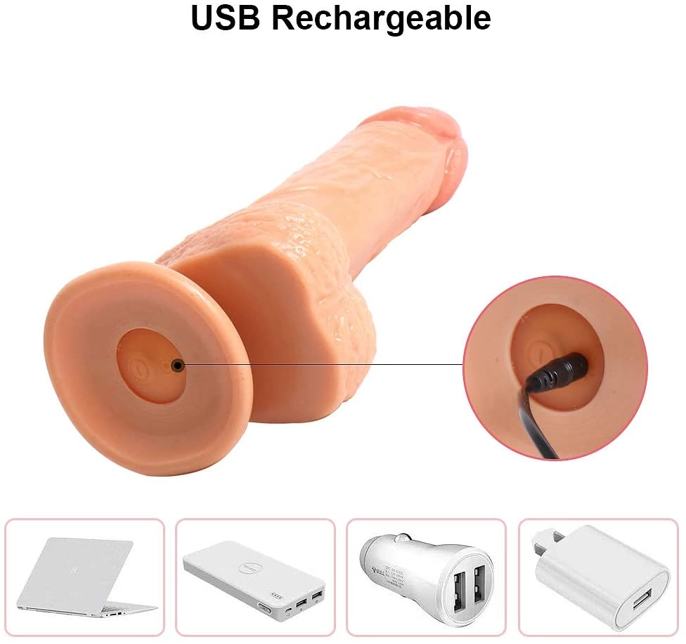 8.64 Inch Realistic Dildo Vibrator with Remote
