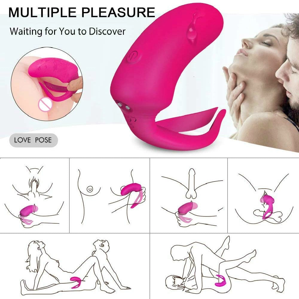 9 Speed Silicone Waterproof Rechargeable Clitoris Vagina Penis Stimulator Massager for Men Women Couples