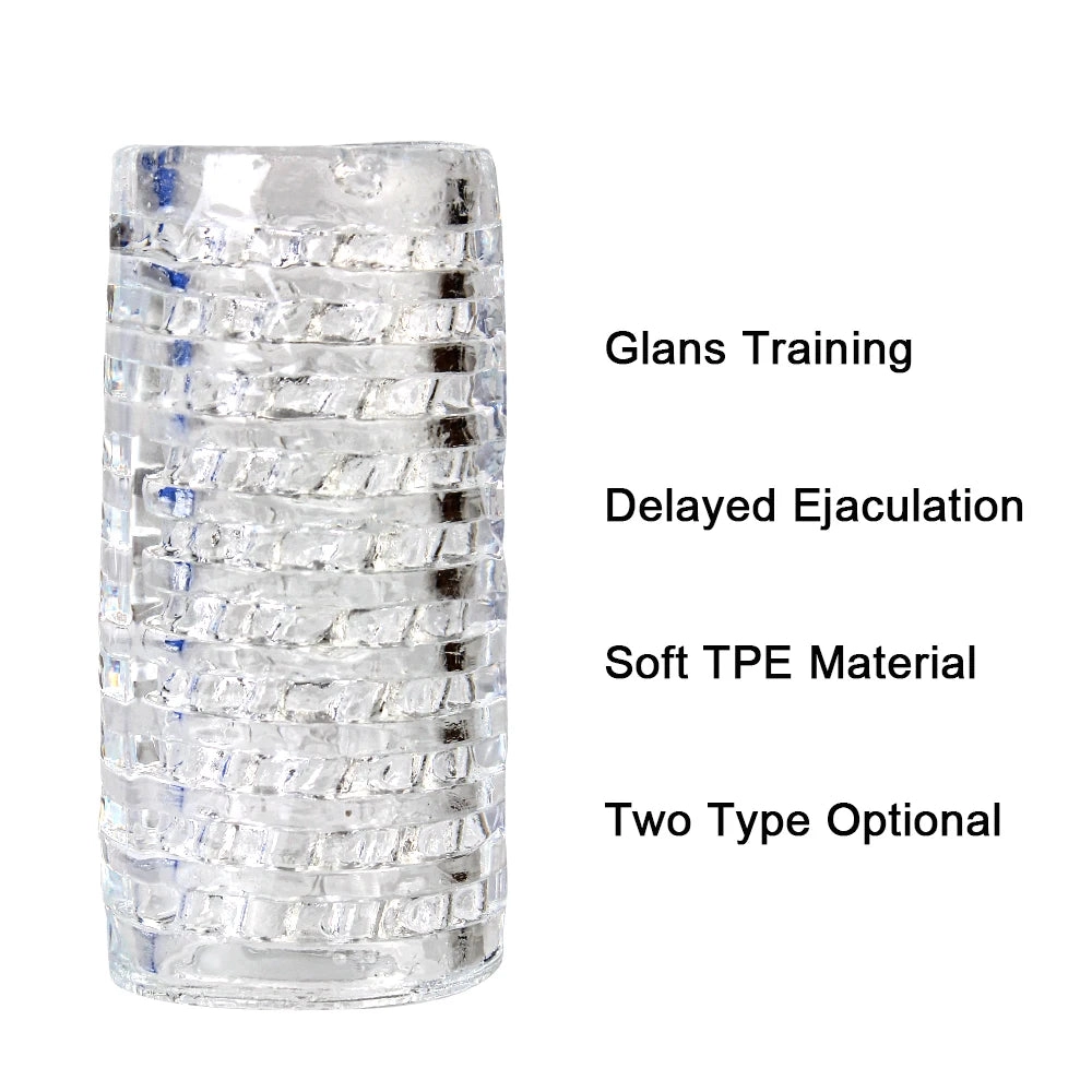 9cm Transparent Male Masturbation Sleeve