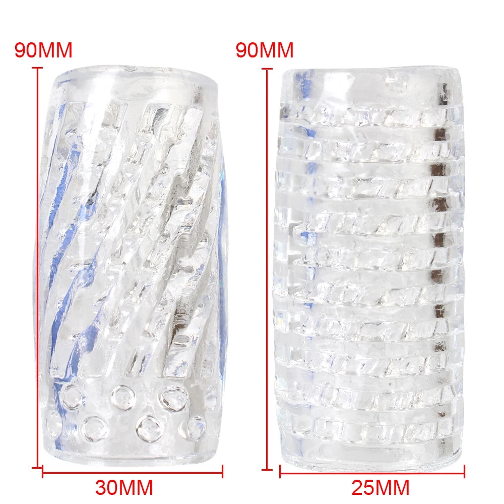 9cm Transparent Male Masturbation Sleeve