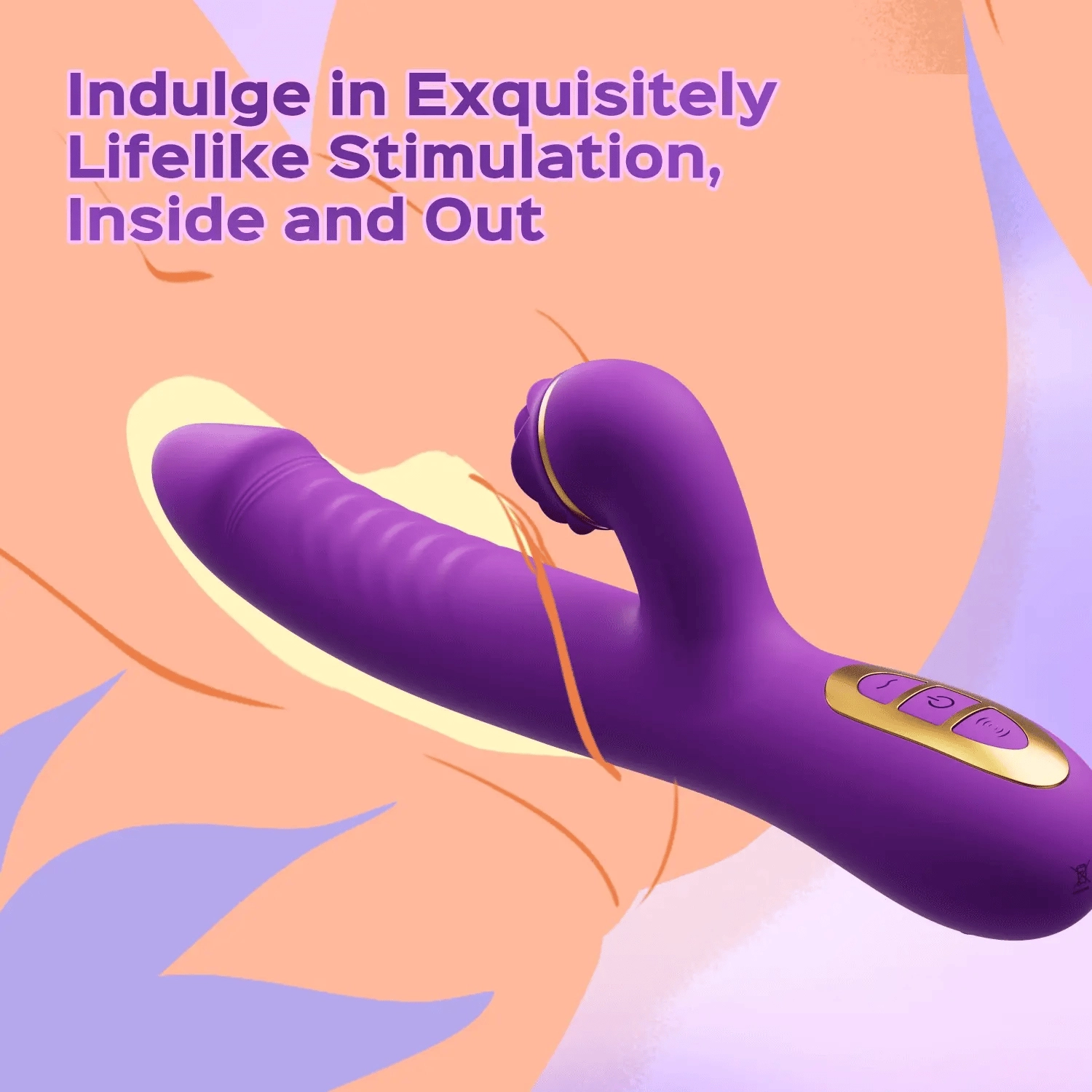 Aina - Tongue Licking Clitoral & G-spot Stimulator Thrusting Rabbit Vibrator