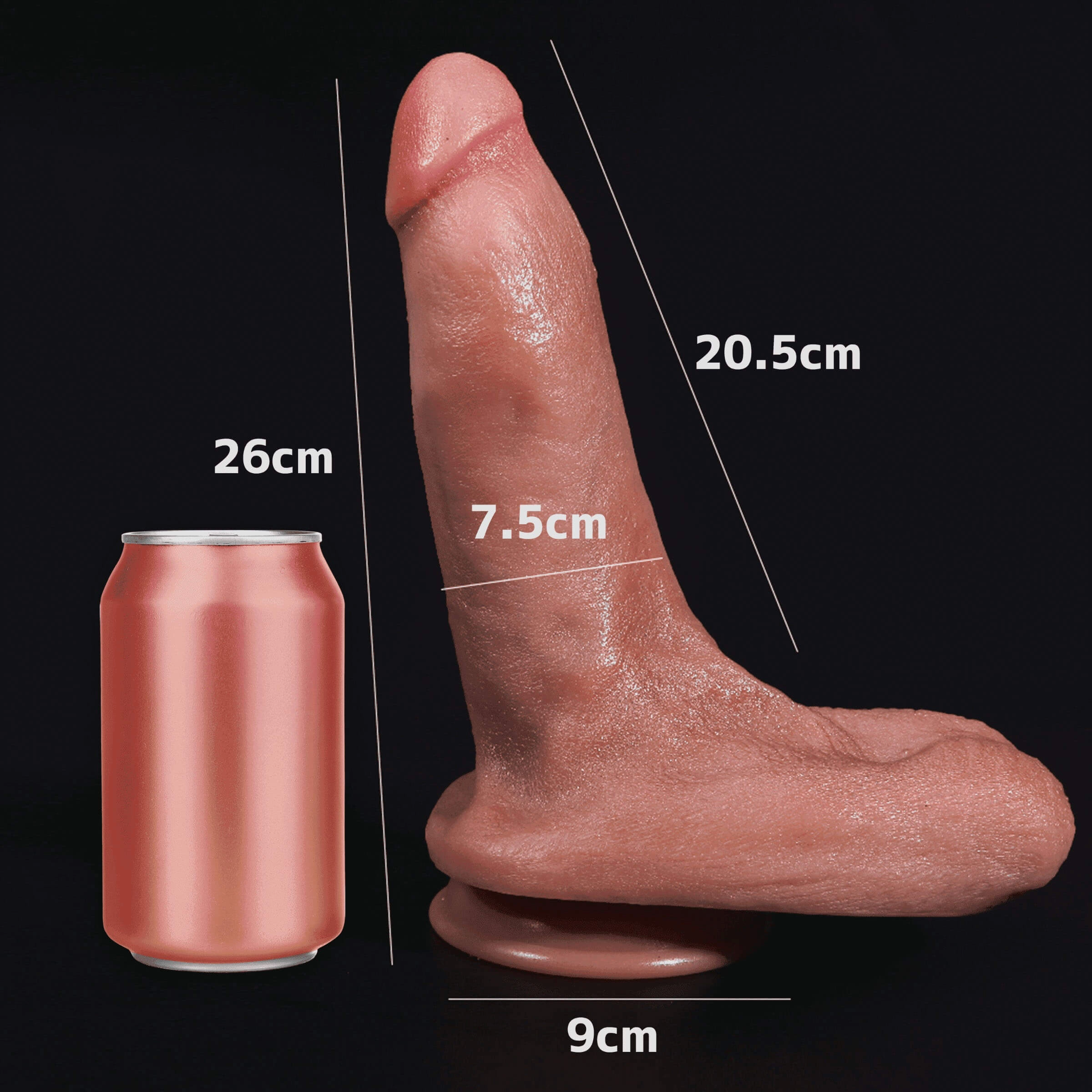Antonio & Sergio 10.3 Lifelike Realistic Dildo With Oversized Scrotums- Laphwing