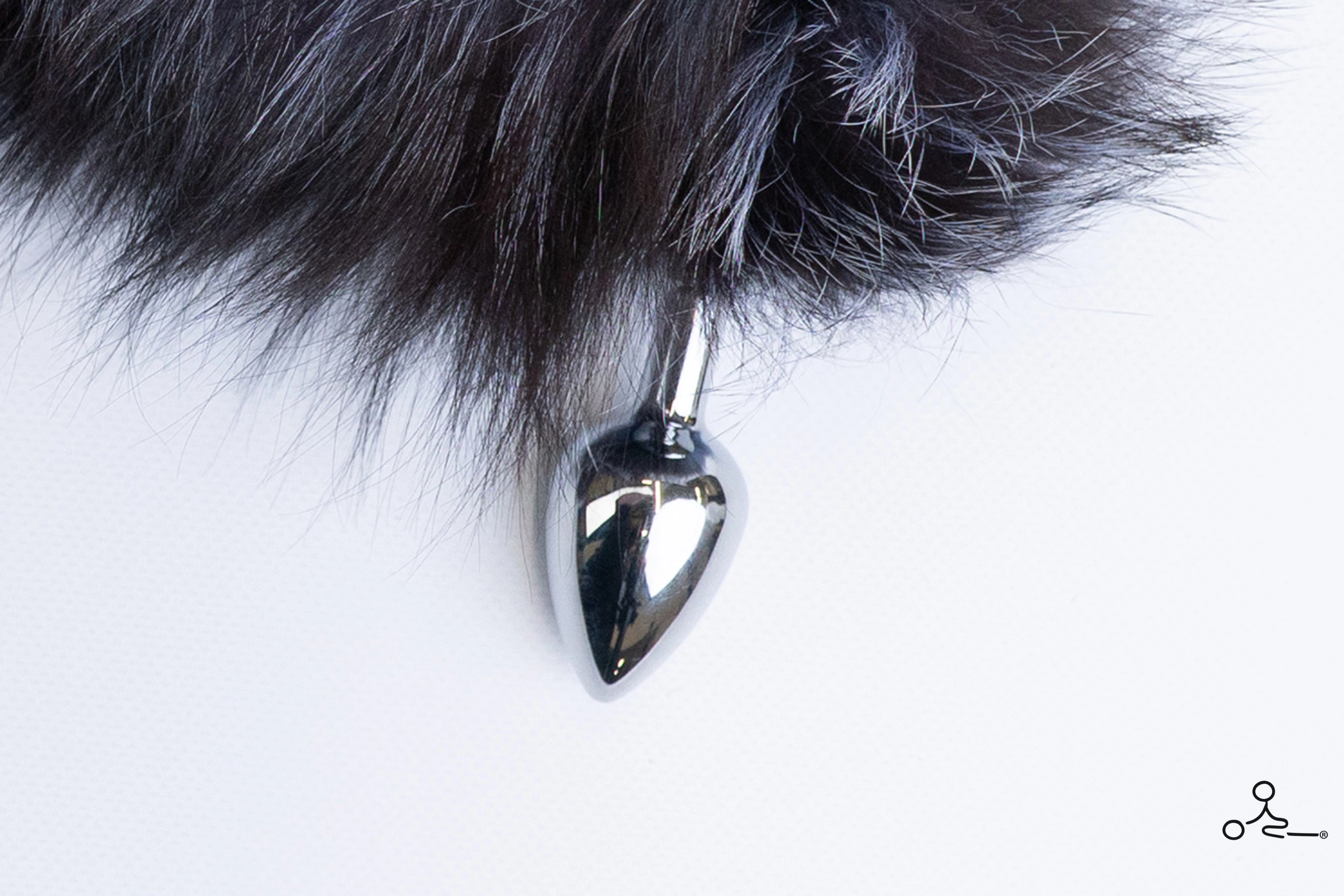 Arctic Blue Fox Tail Plug