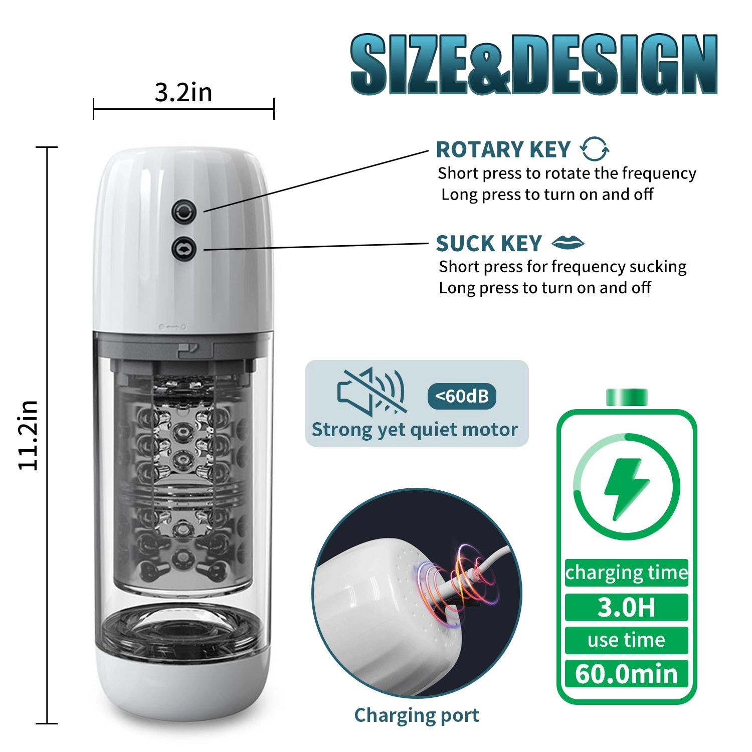 Automatic Telescopic Rotation Male Erotic Masturbator Cup