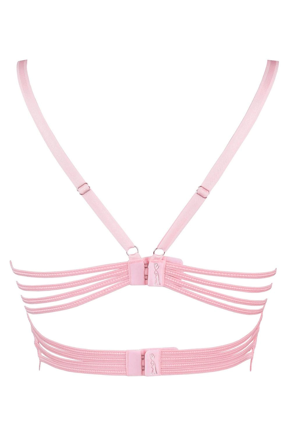 Axami Pink Rose Lace Longline Corset Bra - Limited Edition