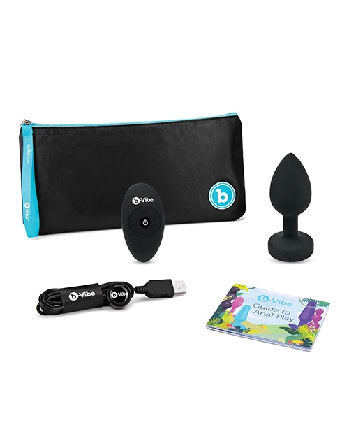 B-vibe Remote Control Vibrating Jeweled Butt Plugs