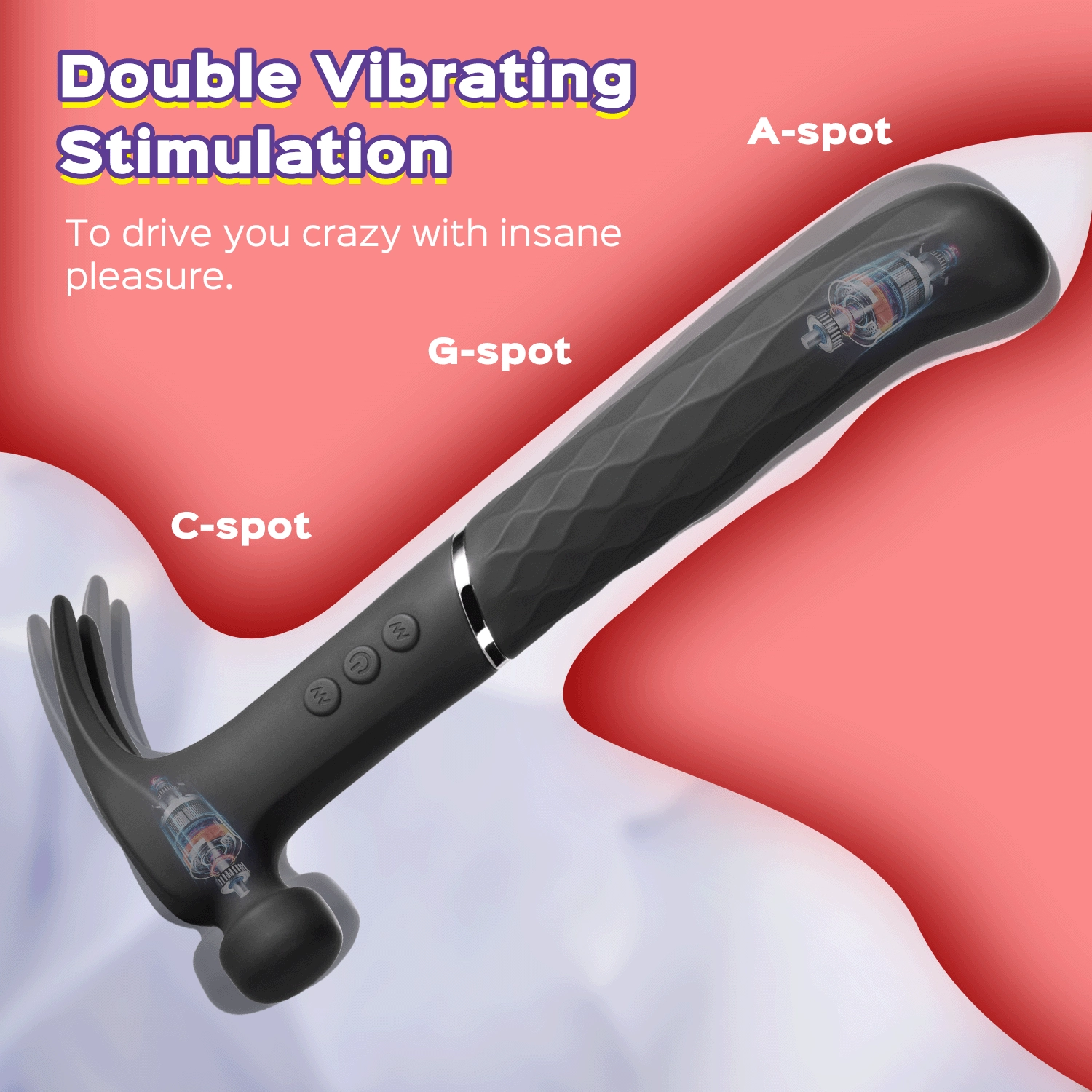Bad-ass Hammer – Multi-Function G-spot and Clit Vibrator Box