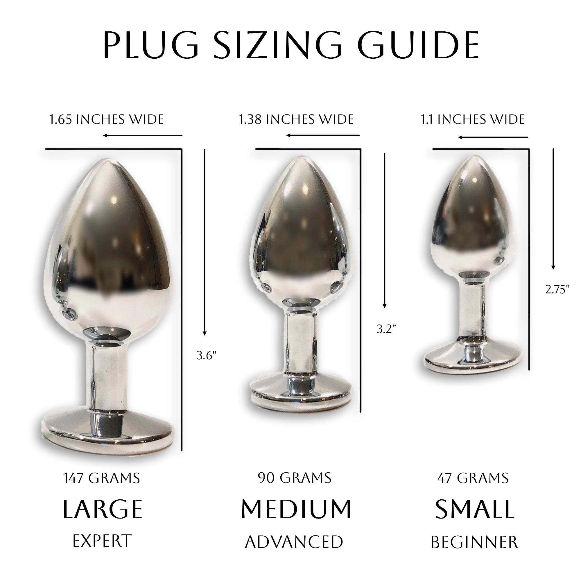 Black & White Tail Plug Set