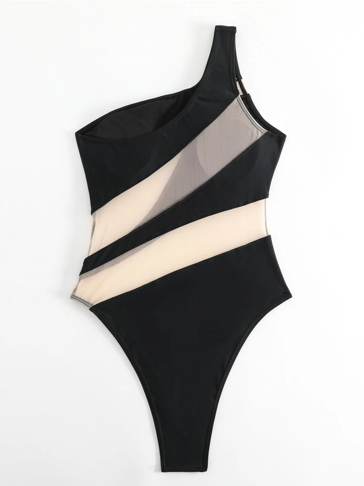 Black One Piece Swimsuit Sexy Summer Beach Wear