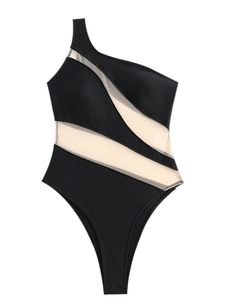 Black One Piece Swimsuit Sexy Summer Beach Wear