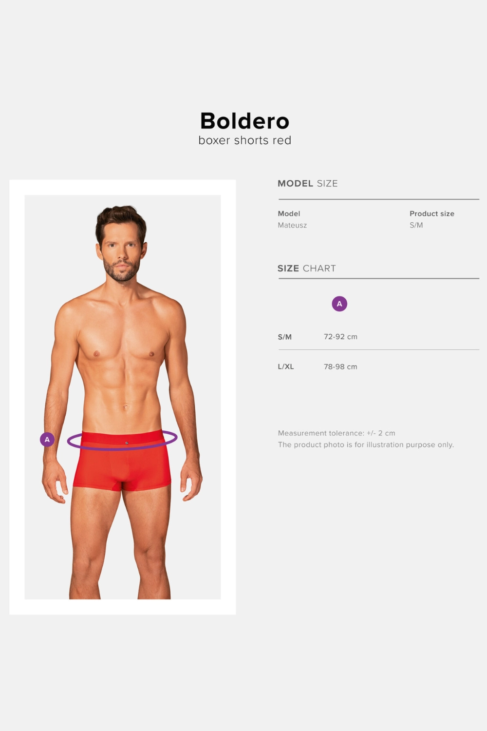 Boldero Men's Boxer Red
