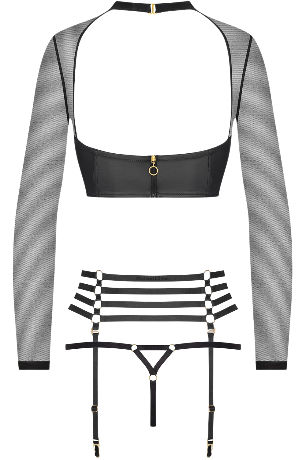 Chambre Noire Top, Thong & Suspender