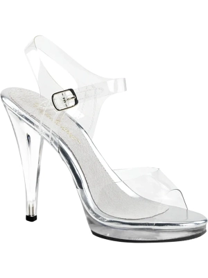 Clear Strappy High Heels