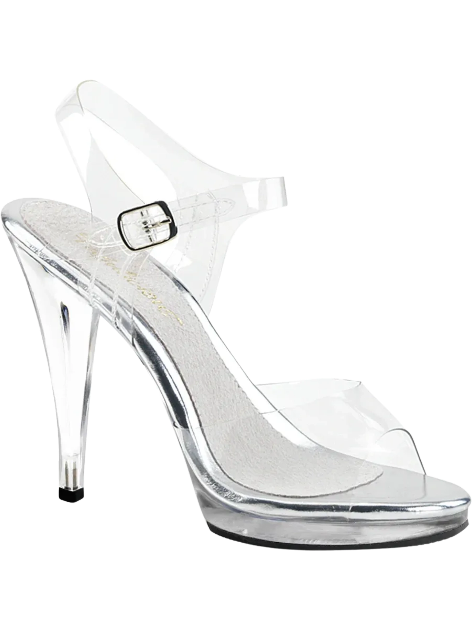 Clear Strappy High Heels