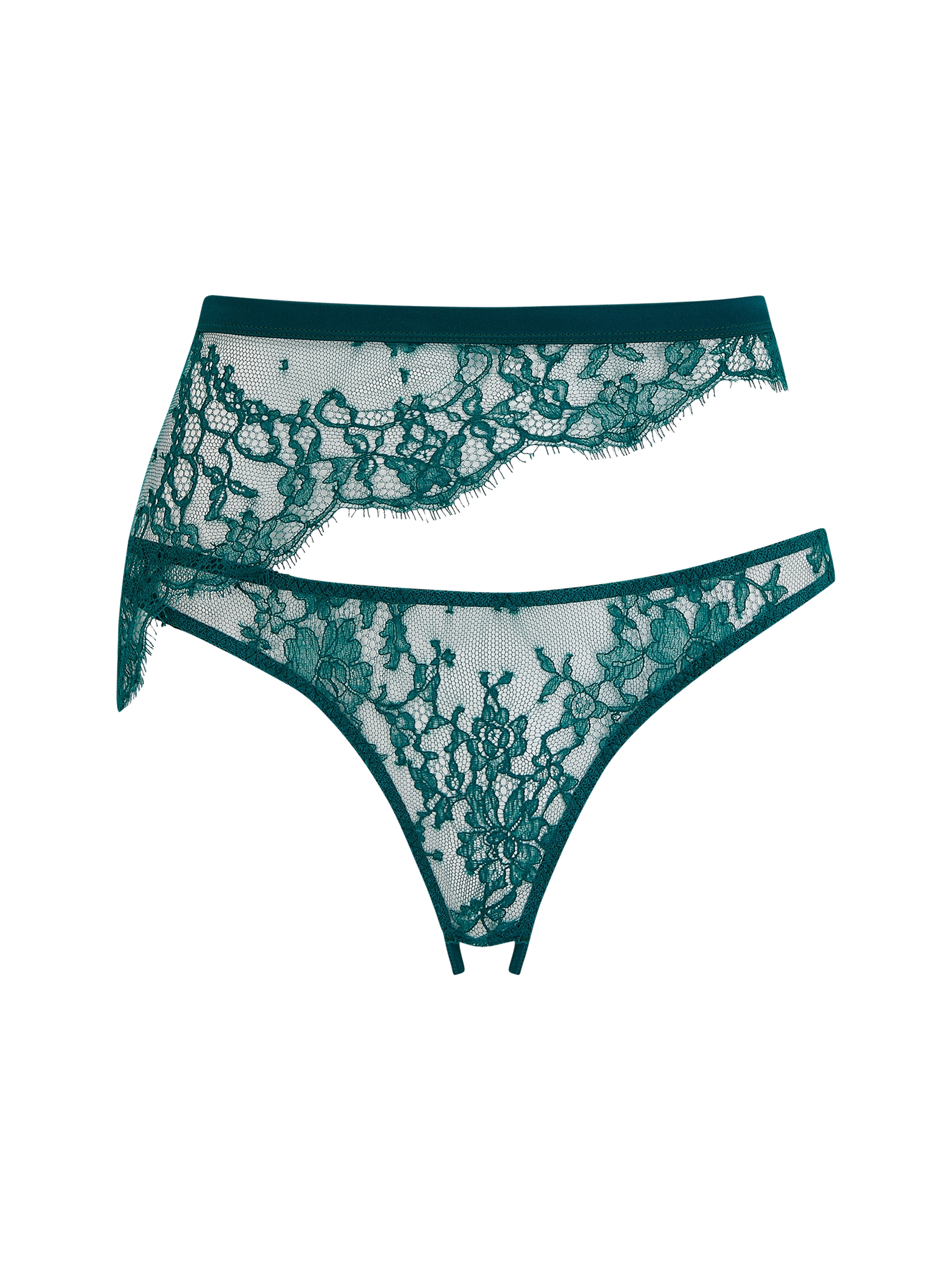Coco de Mer Nilima High Waisted Open Knicker