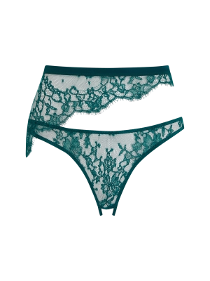 Coco de Mer Nilima High Waisted Open Knicker