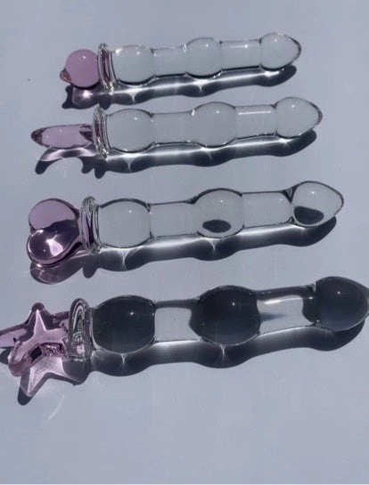 Crystal Glass Pleasure Massage Wand Dildo