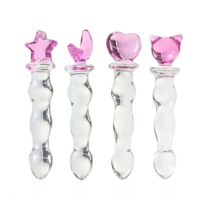 Crystal Glass Pleasure Massage Wand Dildo
