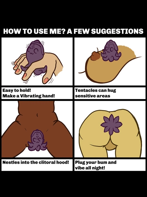 Cute Little Fuckers Princette Puppypus Silicone Vibrating Butt Plug