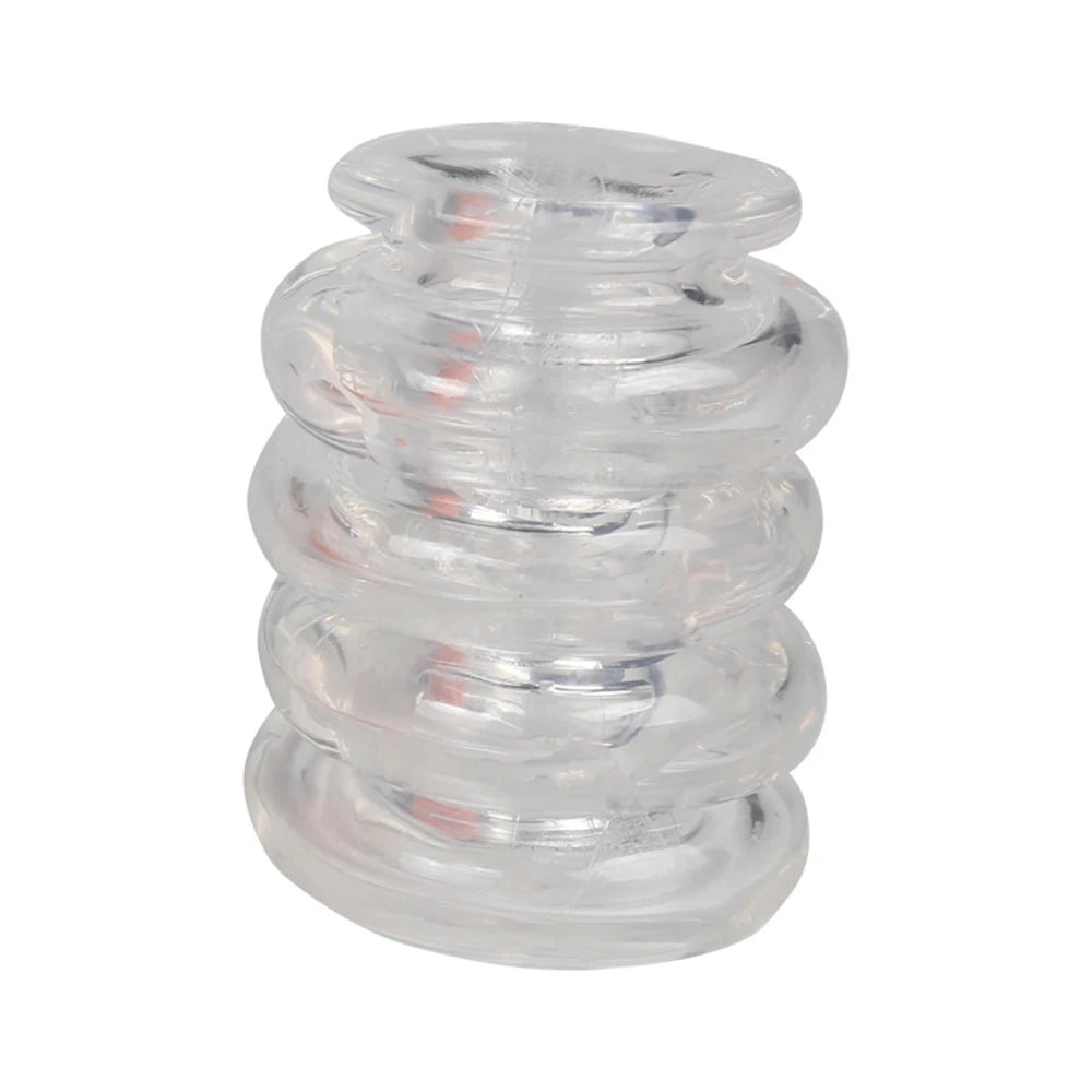 Detachable Penis Ring Reusable Male Chastity Cage Scrotum Stretcher Delayed Ejaculation Cock Ring