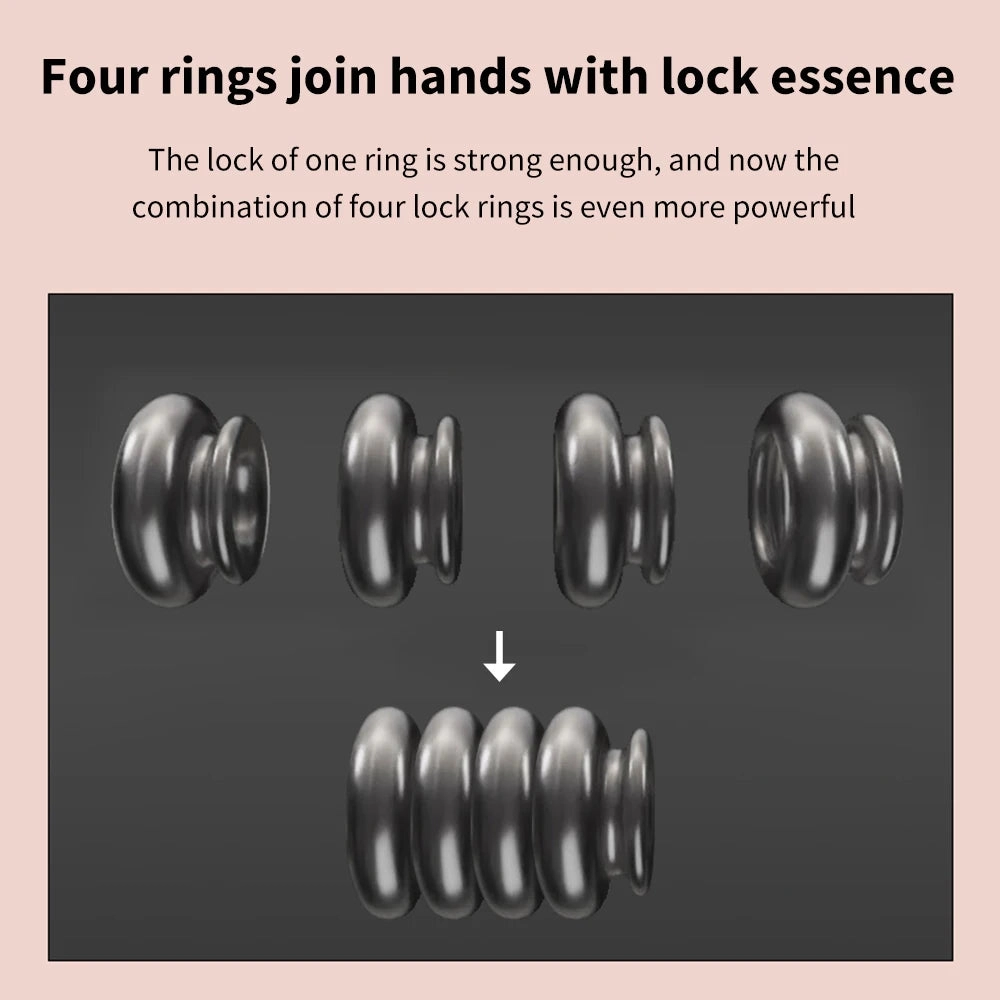 Detachable Penis Ring Reusable Male Chastity Cage Scrotum Stretcher Delayed Ejaculation Cock Ring