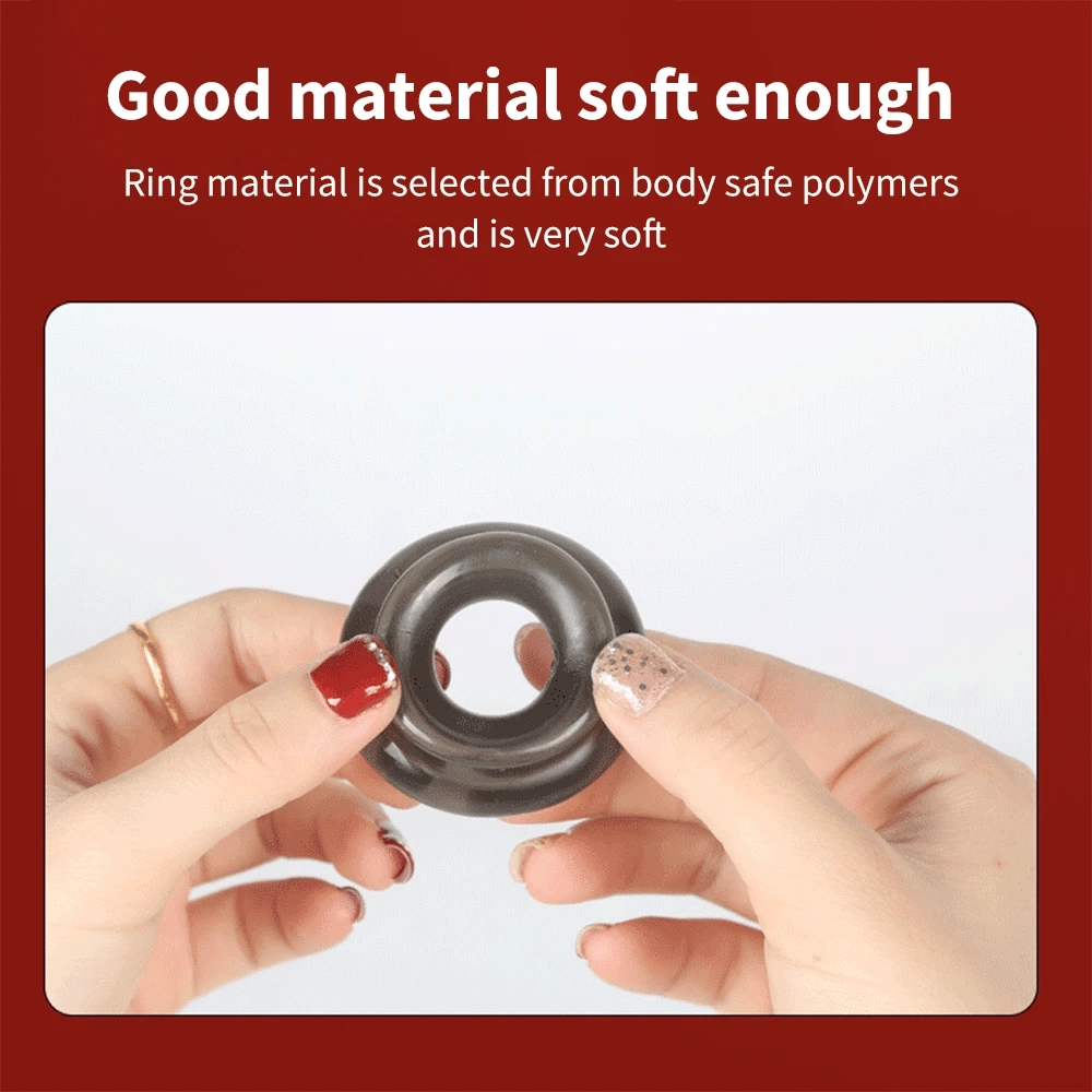 Detachable Penis Ring Reusable Male Chastity Cage Scrotum Stretcher Delayed Ejaculation Cock Ring