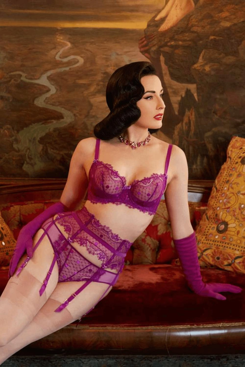 Dita Von Teese Vedette Bikini Panty Shocking Violet