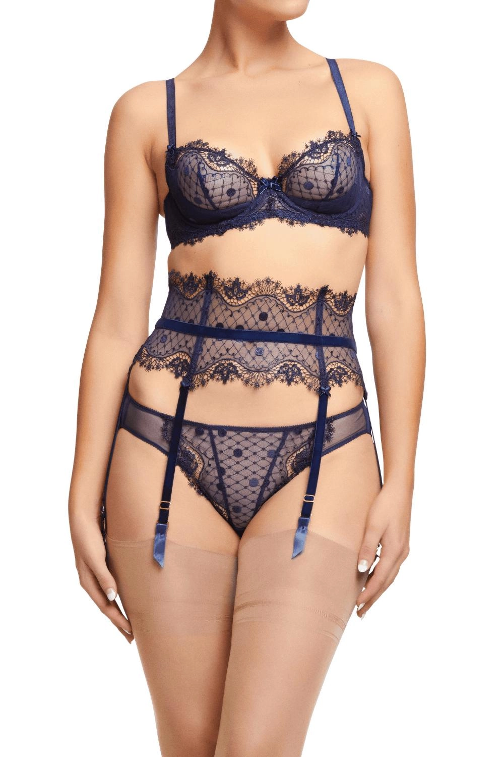 Dita Von Teese Vedette G-String Panty Navy