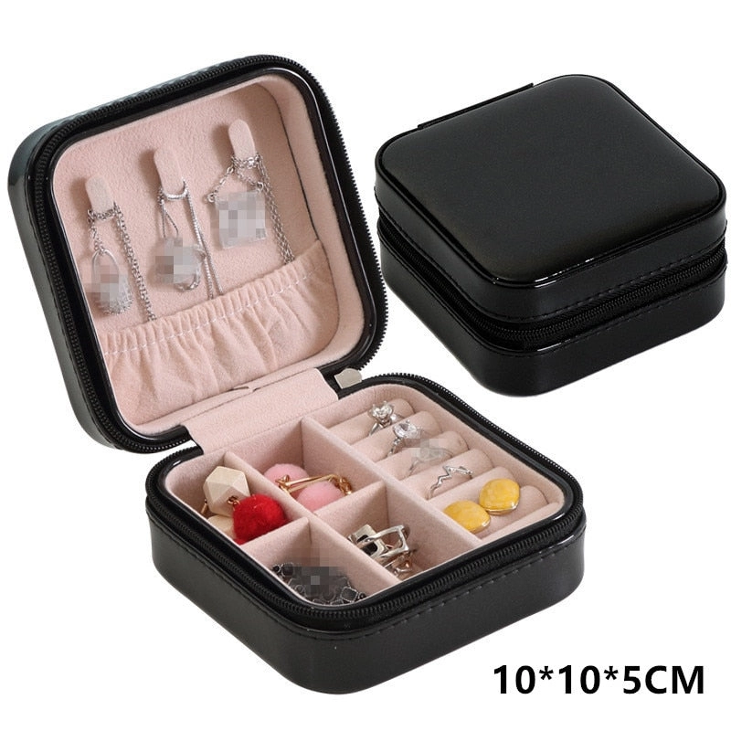 Earrings Rings Jewelry Storage Box Case Girls Gift
