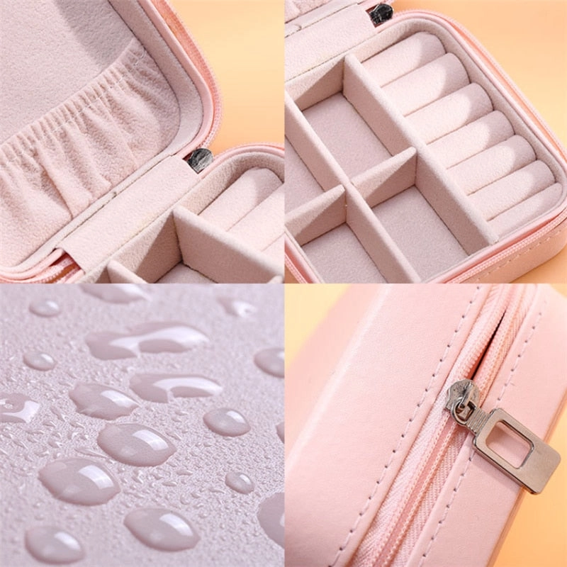 Earrings Rings Jewelry Storage Box Case Girls Gift