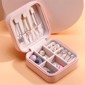 Earrings Rings Jewelry Storage Box Case Girls Gift