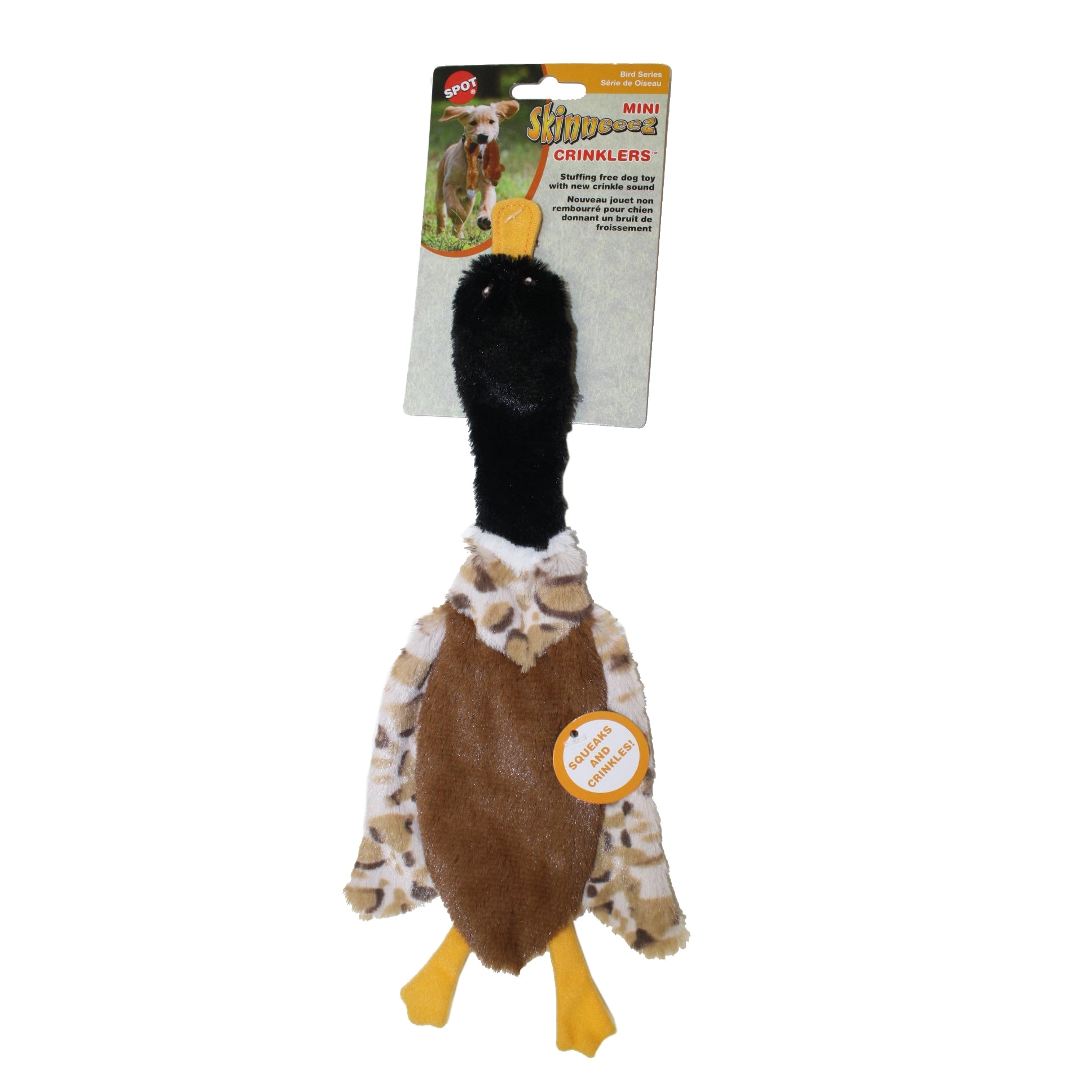 Ethical Products SPOT Skinneeez Crinkler Bird Assorted 14"