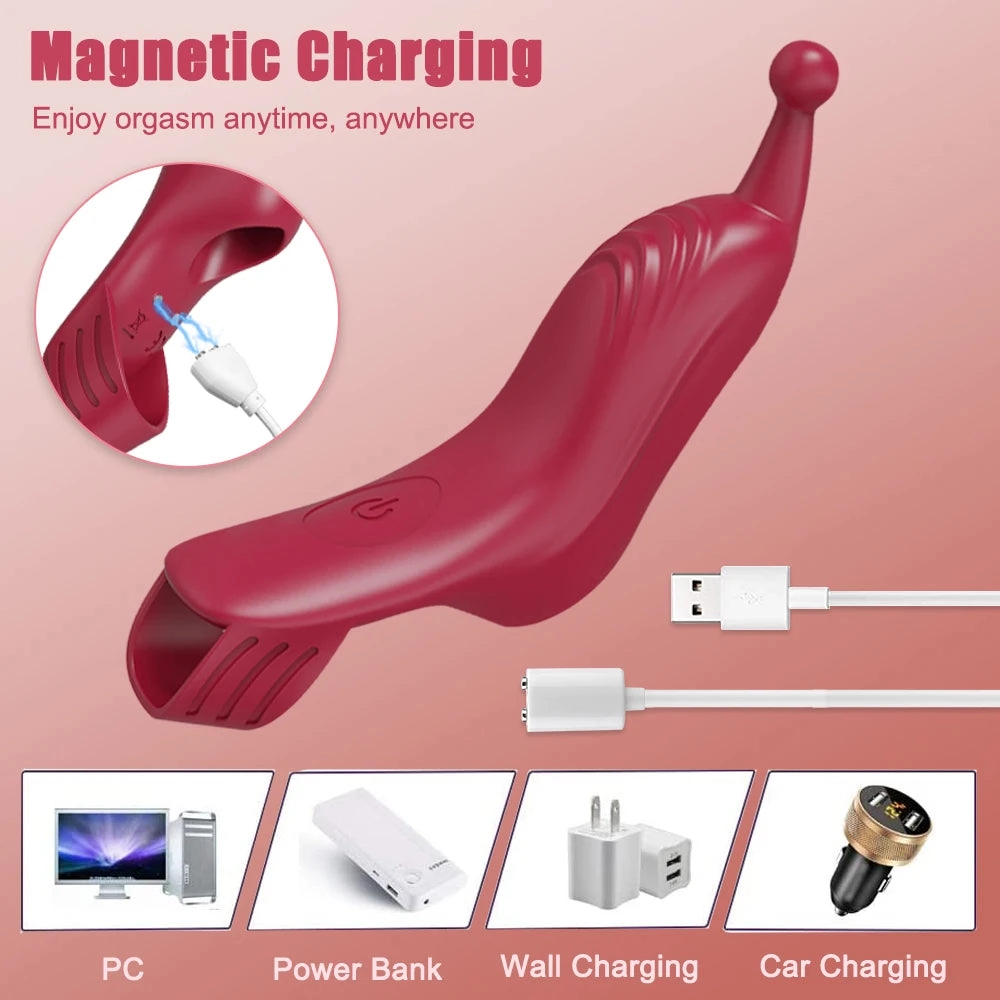 Finger Vibrator 10 Frequencies G-Spot Clit Stimulator