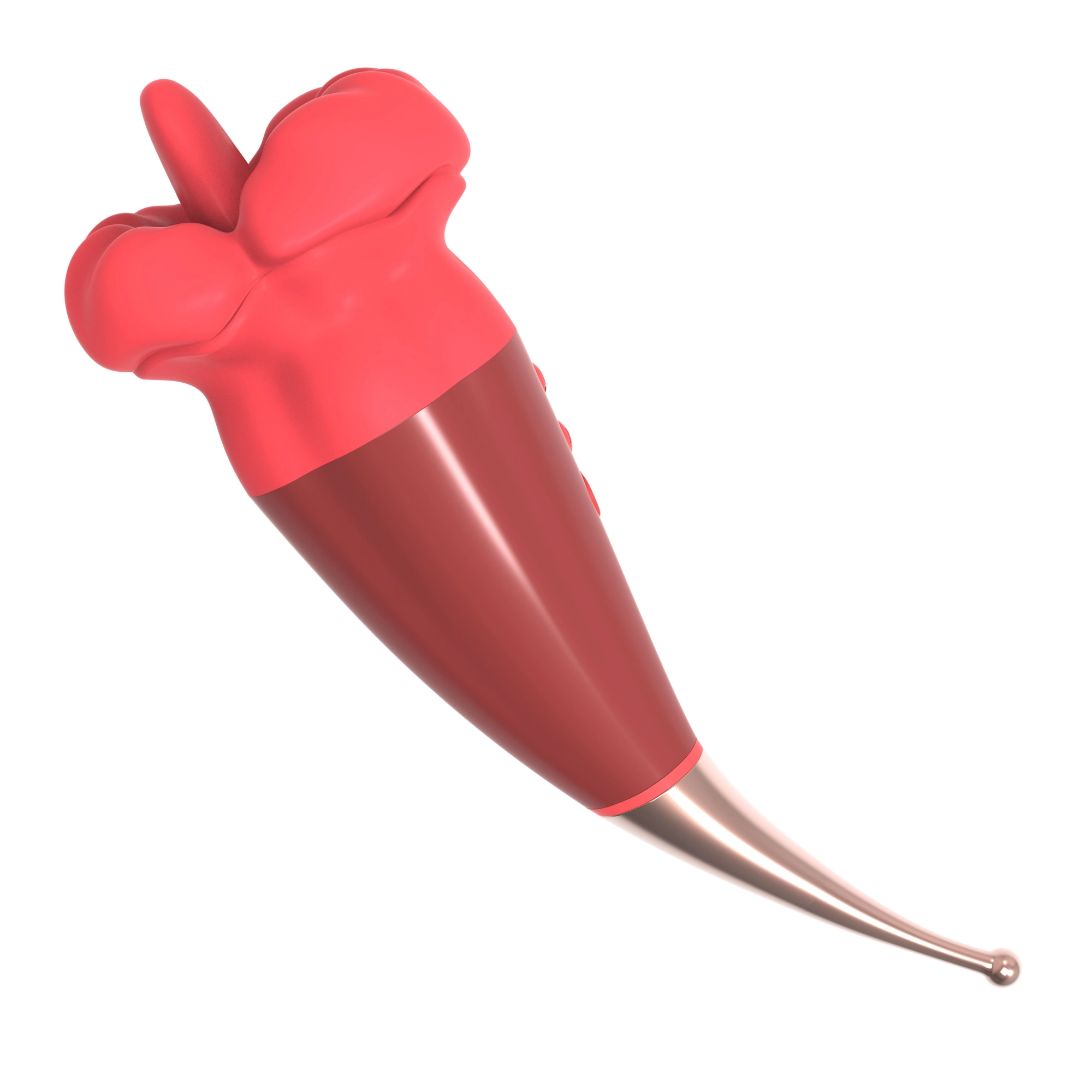 Flaming Red Lips Plus Clit-Licking Mouth & Pinpoint Vibe