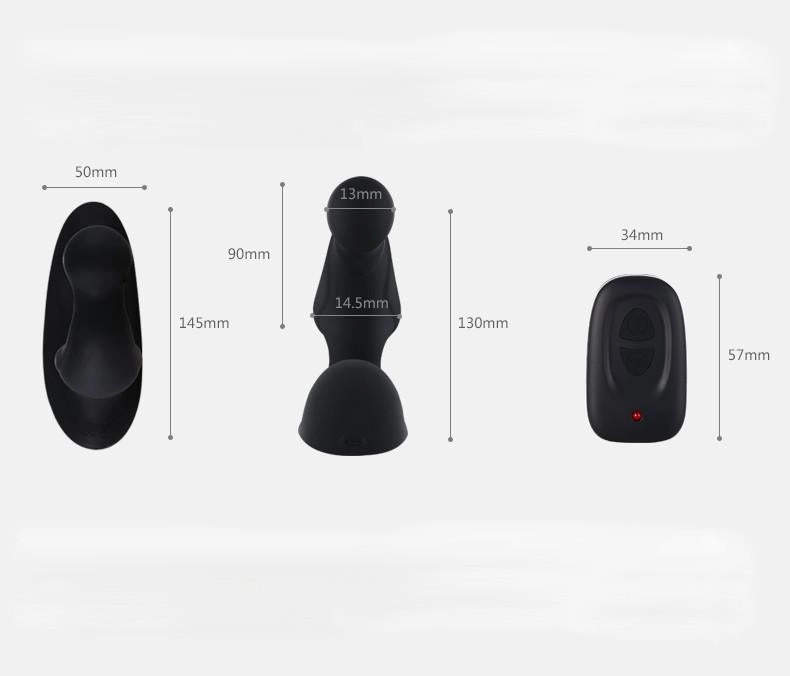 Fun-Mates Nero Premium Silicone Remote Control Wireless Prostate Massager for Men