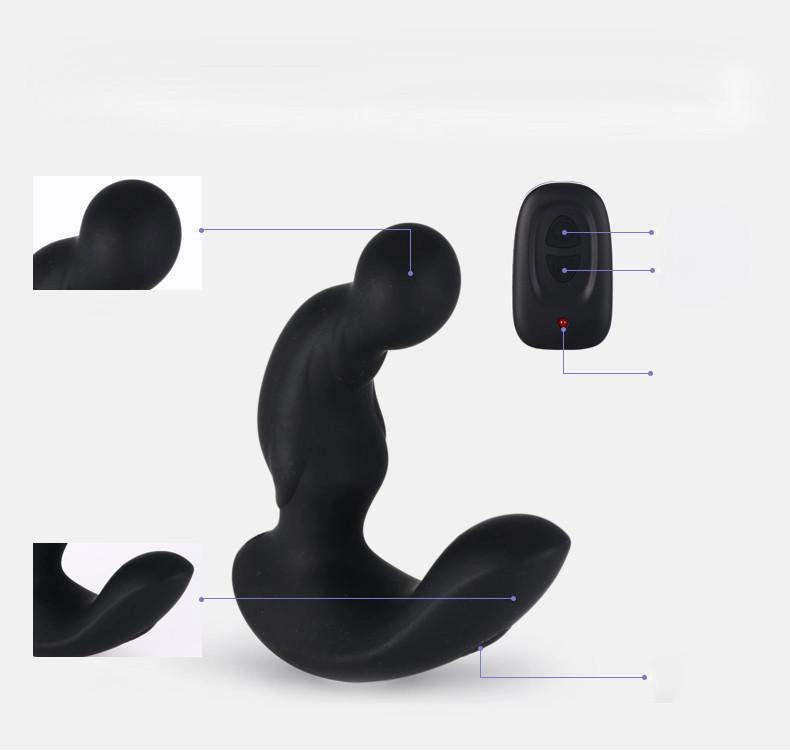 Fun-Mates Nero Premium Silicone Remote Control Wireless Prostate Massager for Men