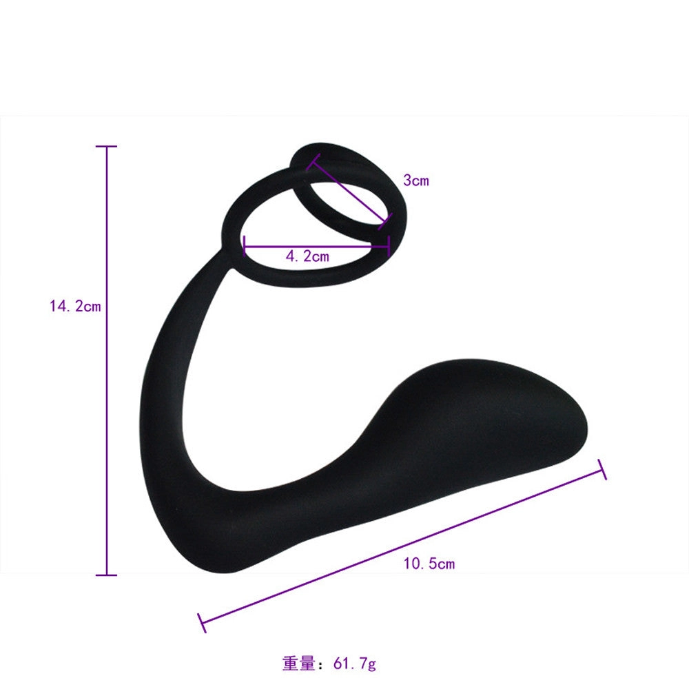G Point Stimulate Prostate Massager Anal Vibrator Sex Toys for Men Opening Anus Butt Plug Anal Dilator Male Time Delay Ring