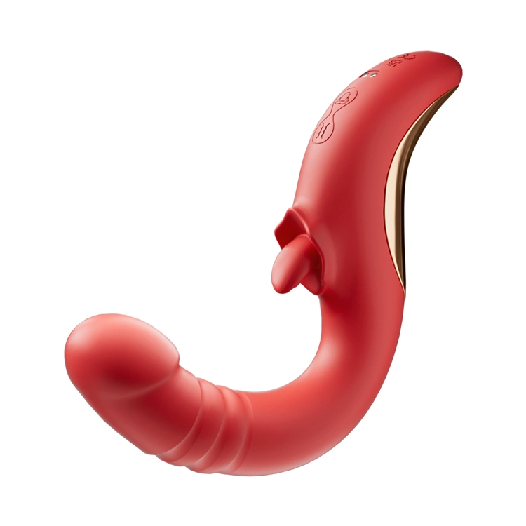 G Spot Vibrator with Licking & Thrusting