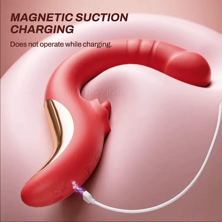 G Spot Vibrator with Licking & Thrusting