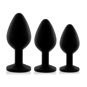 Gem Booty Plug Training Set in Black