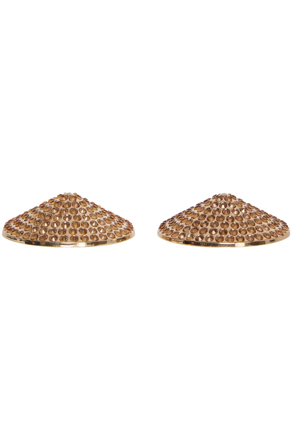 Gold Rhinestone Nipple Pasties
