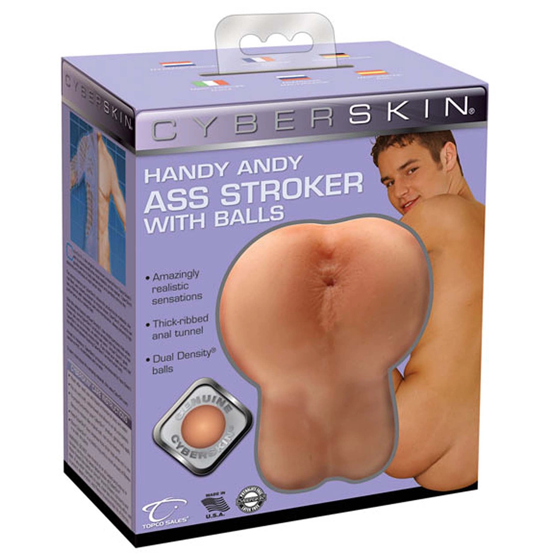 Handy Andy CyberSkin Ass Stroker with Balls Light