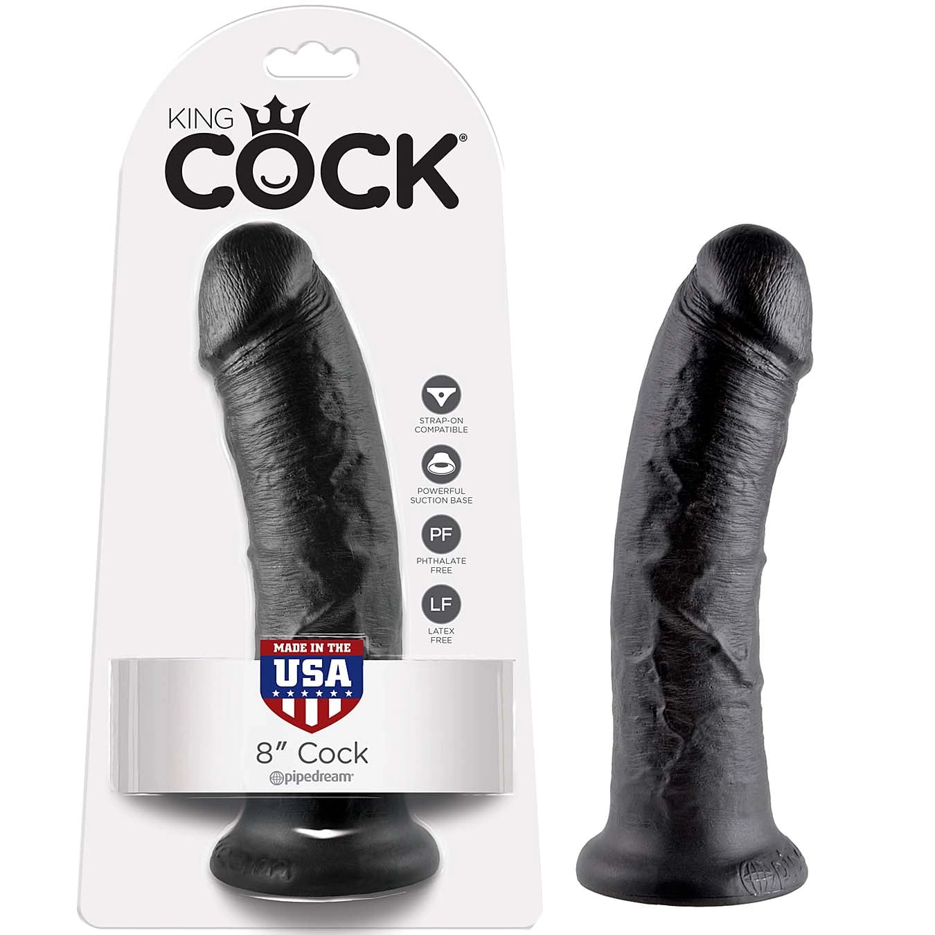 King Cock 8 Cock-Black