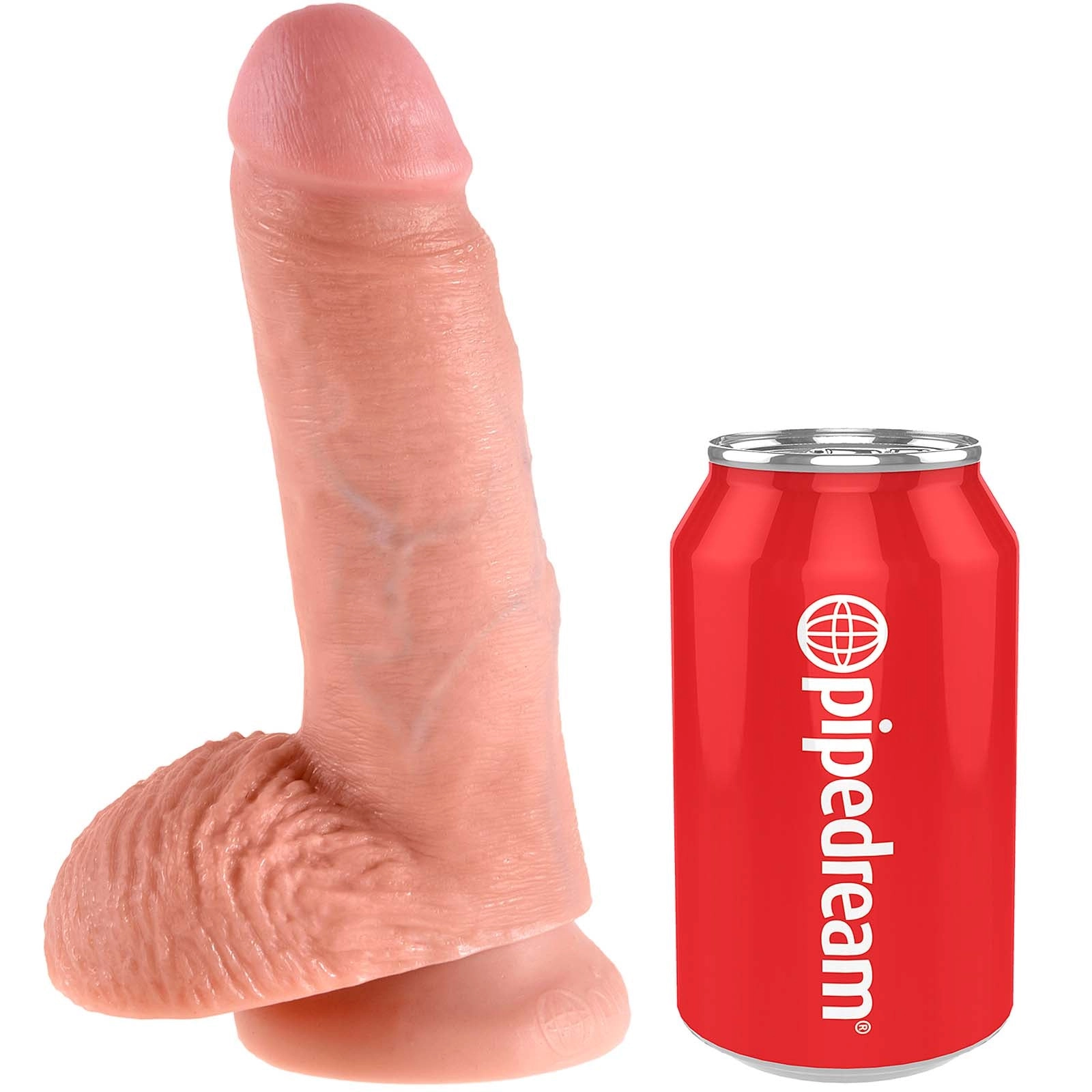 King Cock 8 Cock with Balls - Flesh