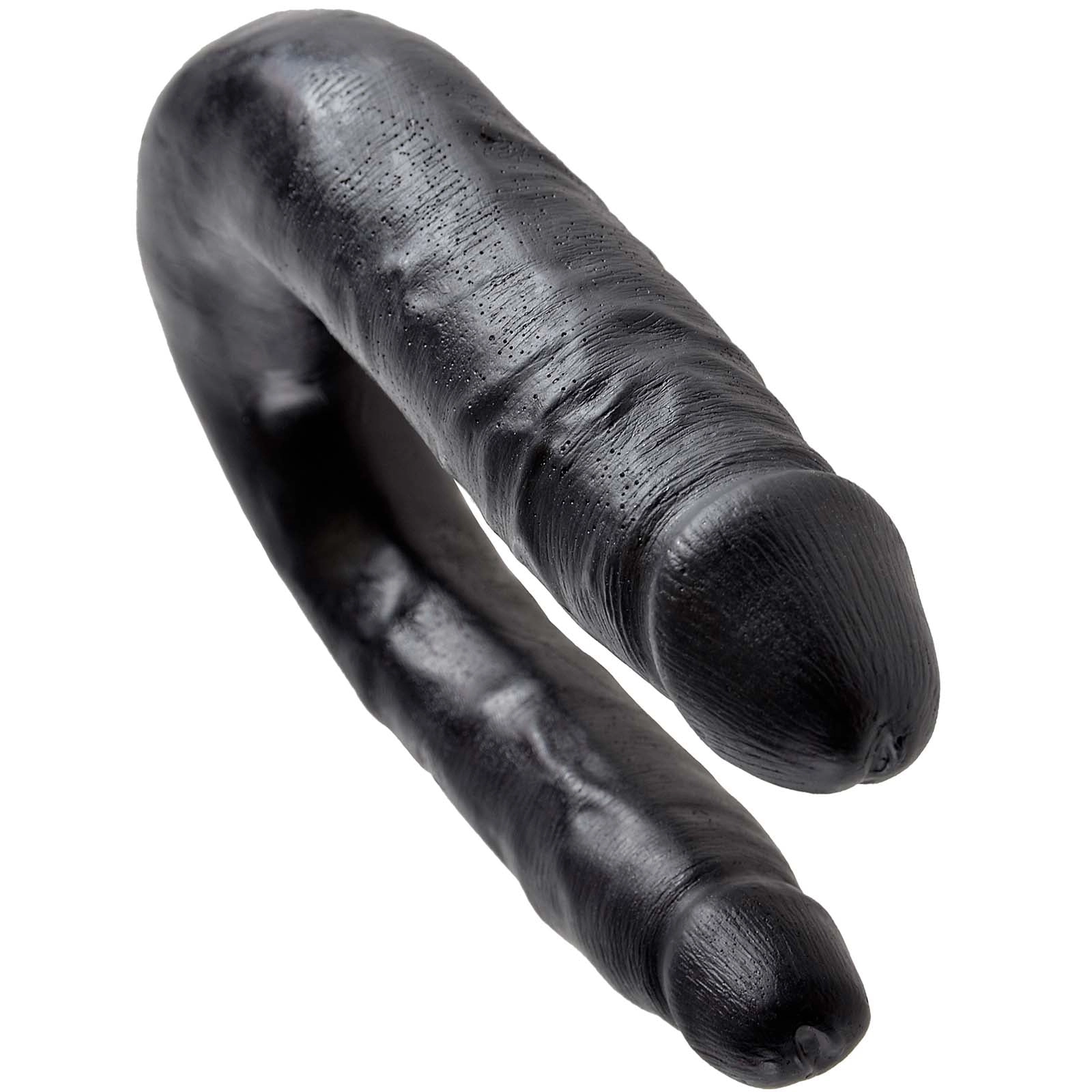 King Cock U-Shaped Small Double Trouble - Black