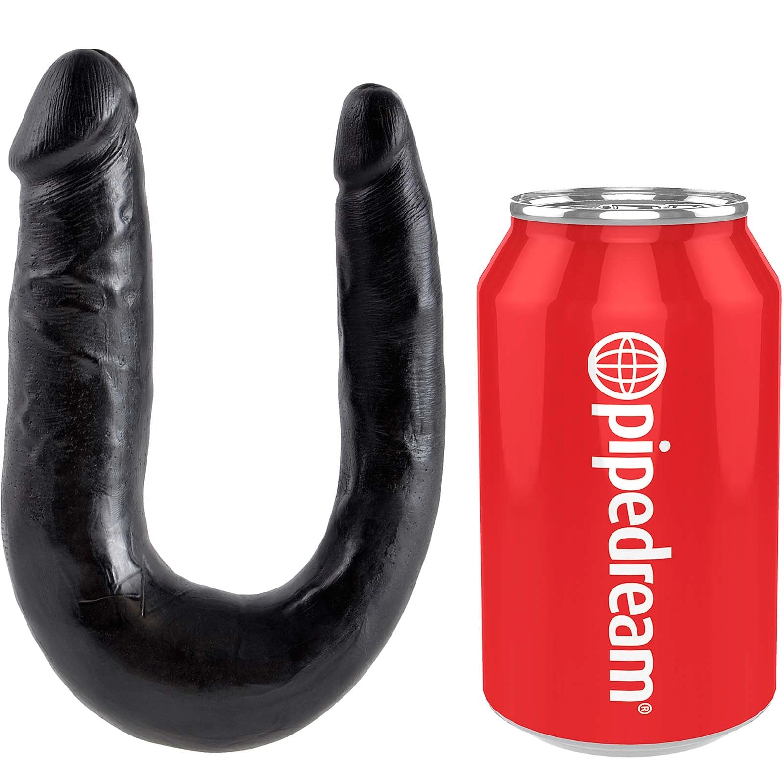 King Cock U-Shaped Small Double Trouble - Black