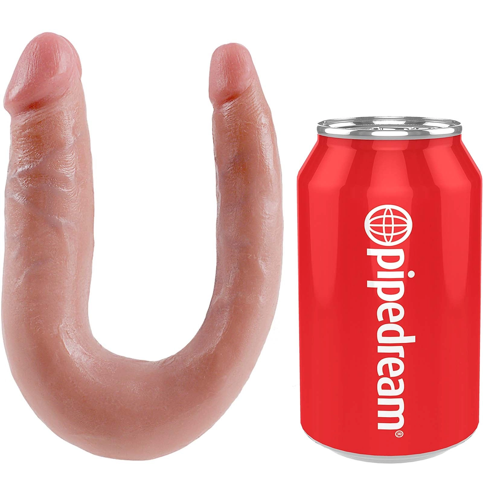 King Cock U-Shaped Small Double Trouble - Flesh