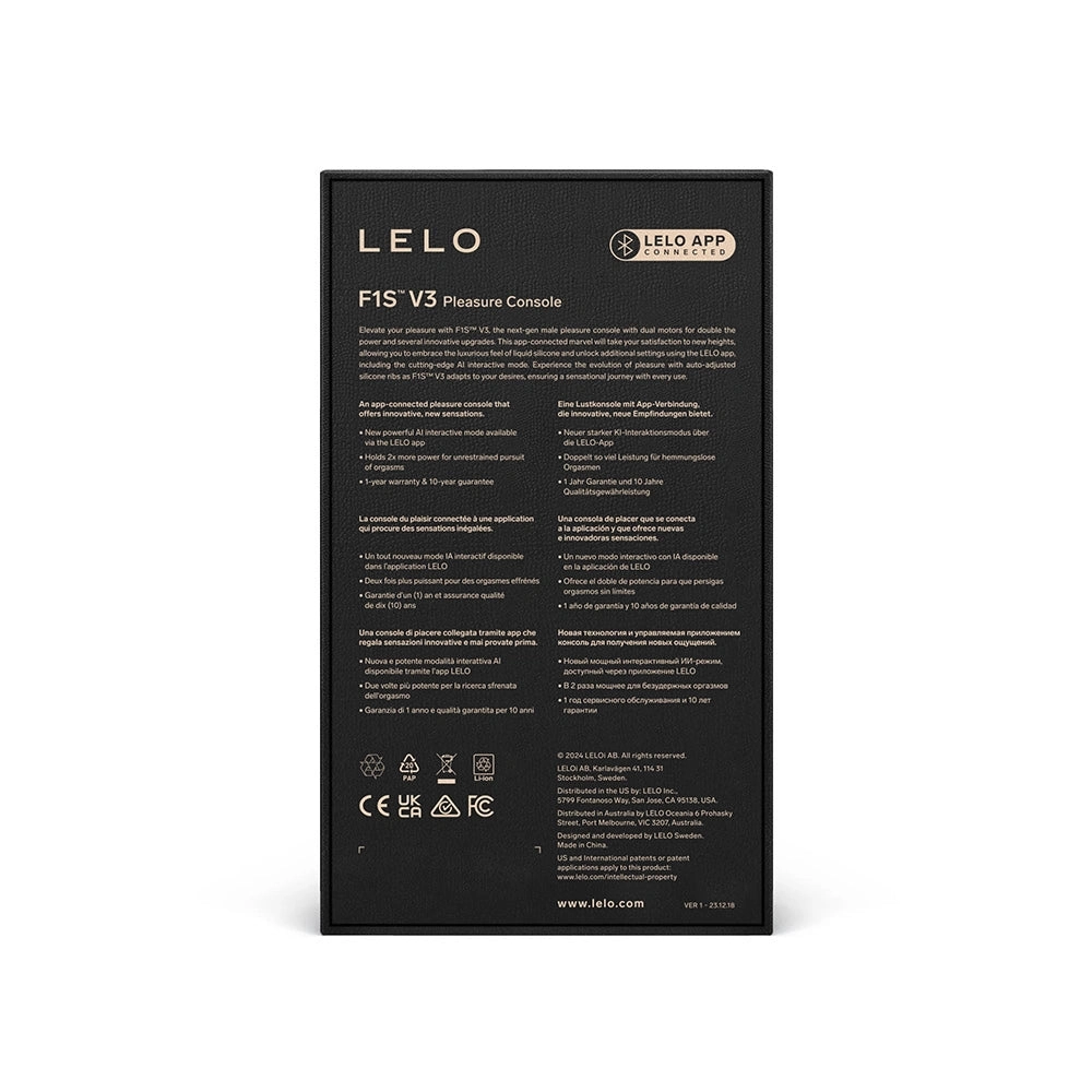 LELO F1 S V3 XL Male Masturbator Pleasure Console in Teal